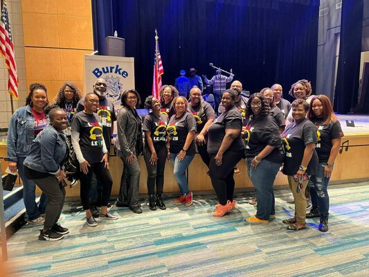 Black Educators Affinity Group (BEAG) hosted its first-ever Black Wall Street Vendor Fair on Saturday, February 25, 2023, at Burke High School. Modeled after the Black Wall Street USA Movement, the event featured local Black-owned businesses and student entrepreneurs.