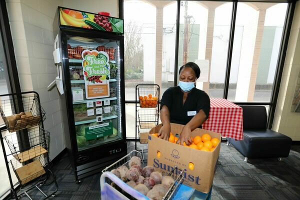 The grant will help fund the library’s Free and Fresh Community Fridge program at several library locations